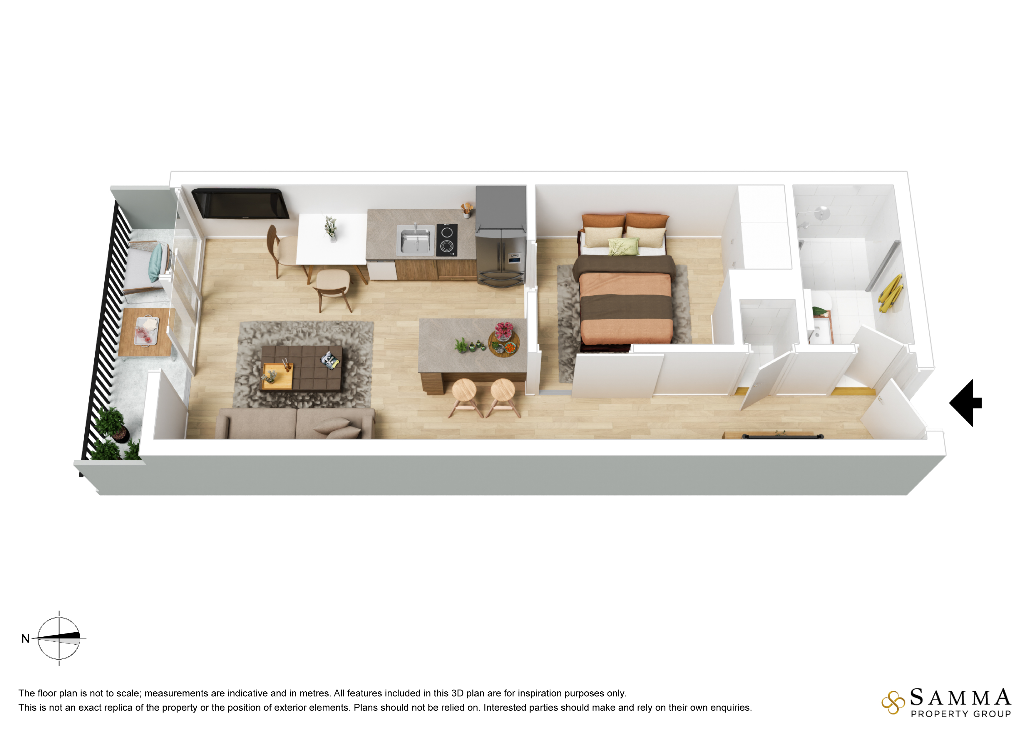 Living in Melbourne Vibrant Core ! floor plan