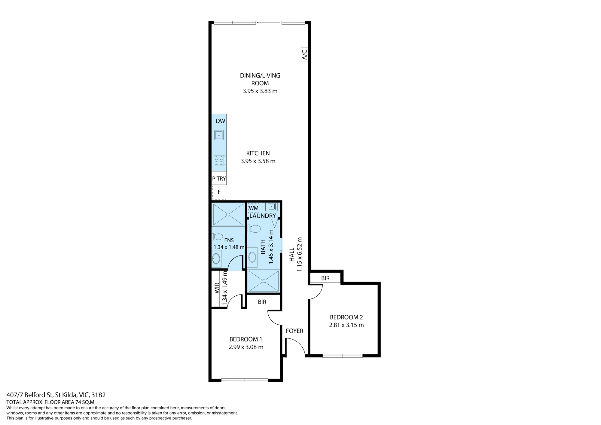 Living in the Heart of St Kilda ! floor plan